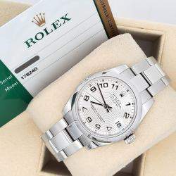 Pre Owned Rolex Datejust 178240 Automatic Silver Stainless Steel Women's Wristwatch 31 mm