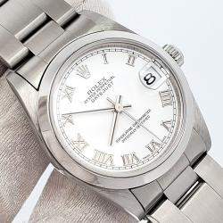 Pre Owned Rolex Datejust 78240 Automatic White Stainless Steel Women's Wristwatch 31 mm