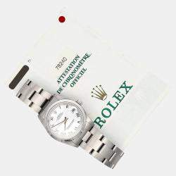 Pre Owned Rolex Datejust 78240 Automatic White Stainless Steel Women's Wristwatch 31 mm