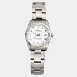 Pre Owned Rolex Datejust 78240 Automatic White Stainless Steel Women's Wristwatch 31 mm