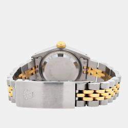Pre Owned Rolex Datejust 69173 Automatic Champagne 18k Yellow Gold Stainless Steel Women's Wristwatch 26 mm