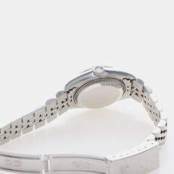 Pre Owned Rolex Datejust 79174 Automatic Stainless Steel 18k White Gold Women's Wristwatch 26 mm