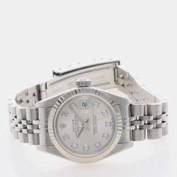 Pre Owned Rolex Datejust 79174 Automatic Stainless Steel 18k White Gold Women's Wristwatch 26 mm