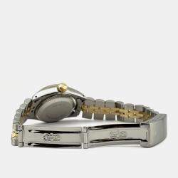 Pre Owned Rolex Datejust 69173 Automatic Champagne Dial 18K Yellow Gold Stainless Steel Women's Wristwatch 26mm