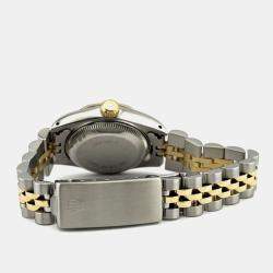 Pre Owned Rolex Datejust 69173 Automatic Champagne Dial 18K Yellow Gold Stainless Steel Women's Wristwatch 26mm