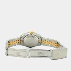 Pre Owned Rolex Datejust 69173 Automatic Blue Dial 18K Yellow Gold Stainless Steel Women's Wristwatch 26mm