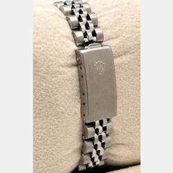Pre Owned Rolex Datejust 79174 Automatic Jubilee Diamond Dial Stainless Steel 18K White Gold Women's Wristwatch 26 mm