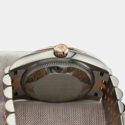 Pre Owned Rolex Datejust 278271 Automatic Purple diamonds 18k Rose Gold Stainless Steel Women's Wristwatch 31 mm