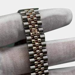 Pre Owned Rolex Datejust 278271 Automatic Purple diamonds 18k Rose Gold Stainless Steel Women's Wristwatch 31 mm