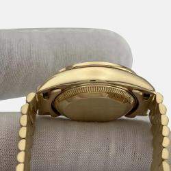 Pre Owned Rolex Datejust 69138 Automatic Gold diamonds 18k Yellow Gold Women's Wristwatch 26 mm