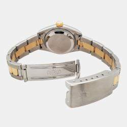 Pre Owned Rolex Datejust 79163 Automatic Gray Roman Dial 18k Yellow Gold Stainless Steel Women's Wristwatch 26 mm