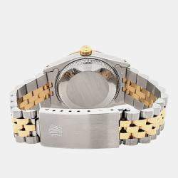 Pre Owned Rolex Datejust 68273 Automatic Champagne Index Dial Yellow Gold Stainless Steel Women's Wristwatch 31 mm