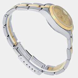Pre Owned Rolex Datejust 79163 Automatic Champagne Dial Stainless Steel 18k Yellow Gold Women's Wristwatch 26mm