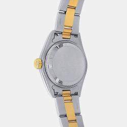 Pre Owned Rolex Datejust 79163 Automatic Champagne Dial Stainless Steel 18k Yellow Gold Women's Wristwatch 26mm