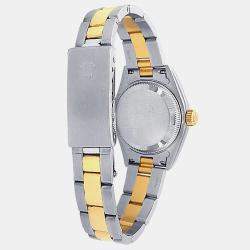 Pre Owned Rolex Datejust 79163 Automatic Champagne Dial Stainless Steel 18k Yellow Gold Women's Wristwatch 26mm