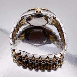 Pre Owned Rolex Datejust 178383 Automatic Mother of Pearl Diamond Dial Stainless Steel 18k Yellow Gold Women's Wristwatch 31mm