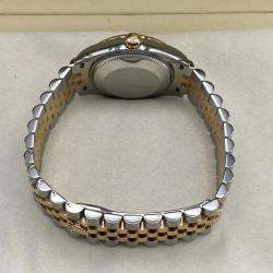 Pre Owned Rolex Datejust 278273 Automatic Green Diamond Dial Stainless Steel 18k Yellow Gold Women's Wristwatch 31mm