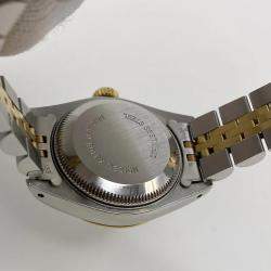 Pre Owned Rolex Datejust 69173 Automatic Champagne Dial Stainless Steel 18k Yellow Gold Women's Wristwatch 26mm