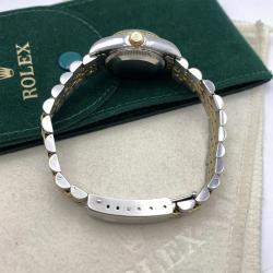 Pre Owned Rolex Datejust 79173 Automatic Champagne Computer Diamond Dial Stainless Steel 18k Yellow Gold Women's Wristwatch 26mm