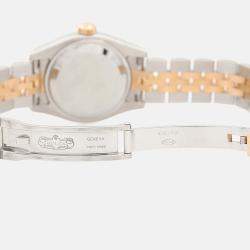 Pre Owned Rolex Datejust 179171 Automatic Gold Diamonds 18K Rose Gold Stainless Steel Women's Wristwatch 26mm