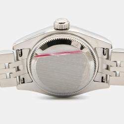 Pre Owned ساعة يد نسائية رولكس ديتجاست 179174 أوتوماتيكية فضية ذهب أبيض عيار 18 ستانلس ستيل 26 مم