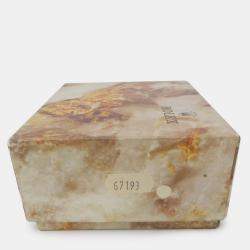 Pre Owned Rolex Oyster Perpetual 67193 Automatic White 18k Yellow Gold Stainless Steel Women's Wristwatch 26 mm