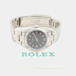 Pre Owned Rolex Oyster Perpetual 77080 Automatic Black Stainless Steel Women's Wristwatch 31mm