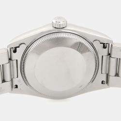 Pre Owned Rolex Oyster Perpetual 77080 Automatic Black Stainless Steel Women's Wristwatch 31mm