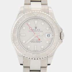 مملوكة مسبقًا ساعة يد رجالية رولكس يخت ماستر 168622 أوتوماتيك  ستانلس ستيل رمادية 35 مم