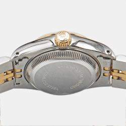 Pre Owned Rolex Datejust 69173 Champagne Dial 18k Yellow Gold Stainless Steel Women's Wristwatch 26 mm