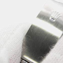 Pre Owned ساعة يد نسائية رولكس ديت جست 69163 أوتوماتيك ذهب أصفر عيار 18 وستالنس ستيل سوداء 26 مم