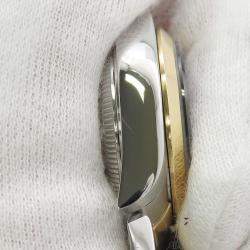 Pre Owned ساعة يد نسائية رولكس ديت جست 69163 أوتوماتيك ذهب أصفر عيار 18 وستالنس ستيل سوداء 26 مم