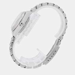 مملوكة مسبقًا Rolex Datejust 79174 Automatic Black 18k White Gold Stainless Steel Women's Wristwatch 26 mm