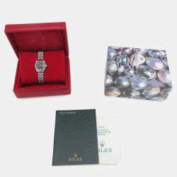 مملوكة مسبقًا Rolex Datejust 79174 Automatic Black 18k White Gold Stainless Steel Women's Wristwatch 26 mm