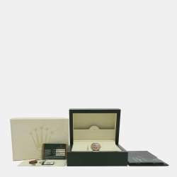 مملوكة مسبقًا Rolex Datejust 178273 Black Mother Of Pearl Diamond 18K Yellow Gold Stainless Steel Women's Wristwatch 31 mm