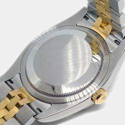 Pre Owned Rolex Datejust 116233 Automatic Silver 18k Yellow Gold Stainless Steel Women's Wristwatch 36 mm