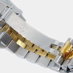 Pre Owned Rolex Datejust 116233 Automatic Silver 18k Yellow Gold Stainless Steel Women's Wristwatch 36 mm