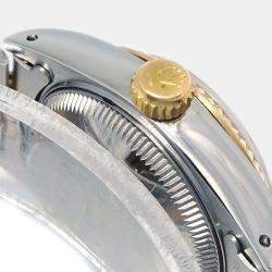 Pre Owned ساعة يد نسائية رولكس ديت جست 69173 أوتوماتيك ستانلس ستيل وذهب أصفر عيار 18 شامبين 26 مم