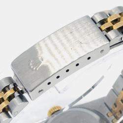 Pre Owned ساعة يد نسائية رولكس أوتوماتيك دايتجست 69173 ستانلس ستيل وذهب أصفر عيار 18 26 مم