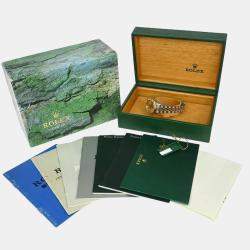 Pre Owned ساعة يد نسائية رولكس أوتوماتيك دايتجست 69173 ستانلس ستيل وذهب أصفر عيار 18 26 مم