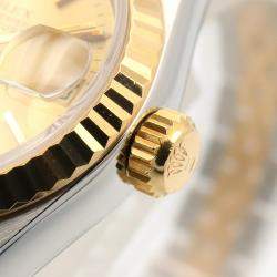 مملوكة مسبقًا ساعة يد نسائية رولكس ديتجاست 69173 أوت وماتيك شامبين ذهب أصفر عيار 18 وستيل 26 مم