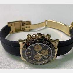 مملوكة مسبقًا Rolex Cosmograph Daytona 116518LN Automatic Black 18k Yellow Gold Ceramic Women's Wristwatch 40 mm