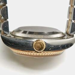 مملوكة مسبقًا ساعة يد نسائية رولكس ديت جست 69173 ستانلس ستيل وذهب أصفر عيار 18 شامبين 26 مم