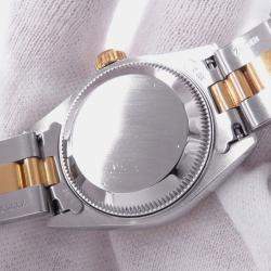 مملوكة مسبقًا Rolex Datejust 69163 Automatic Grey 18k Yellow Gold Stainless Steel Women's Wristwatch 26 mm