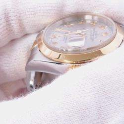 مملوكة مسبقًا Rolex Datejust 69163 Automatic Grey 18k Yellow Gold Stainless Steel Women's Wristwatch 26 mm