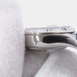 Pre Owned ساعة يد نسائية رولكس دايتجست 279174 أوتوماتيك ستانلس ستيل وذهب أبيض عيار 18 وردي 28 مم