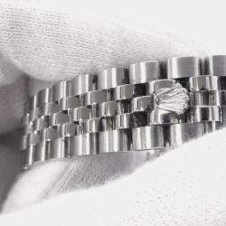 Pre Owned ساعة يد نسائية رولكس دايتجست 279174 أوتوماتيك ستانلس ستيل وذهب أبيض عيار 18 وردي 28 مم