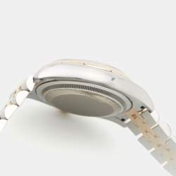 Pre Owned Rolex Datejust 116231 Brown Mother Of Pearl Dial Diamond 18K Everose Gold Stainless Steel Women's Wristwatch 36 mm