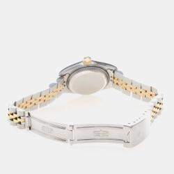Pre Owned Rolex Datejust 69173 Automatic Stainless Steel 18k Yellow Gold Women's Wristwatch 26mm