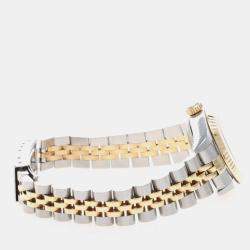Pre Owned Rolex Datejust 69173 Automatic Stainless Steel 18k Yellow Gold Women's Wristwatch 26mm